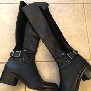 Franco Sarto black leather boot size 7.